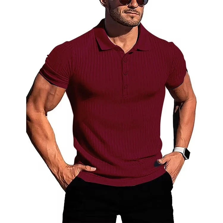Polo Homme Rayé Fashionnable pour Sport et Loisir
