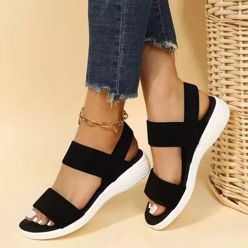 Sandales Été Comfort pour Femmes avec Sangles Élargies