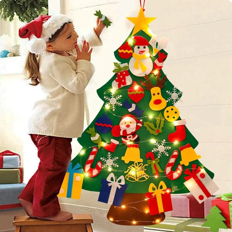 Sapin de Noël en feutre Coloré pour Enfants - LuxeStyle