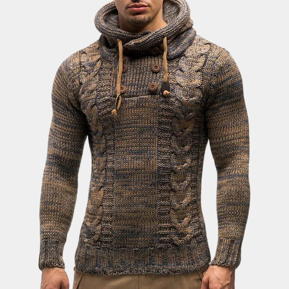 WILLIE - Pull en Tricot d'Hiver Élégant pour Hommes