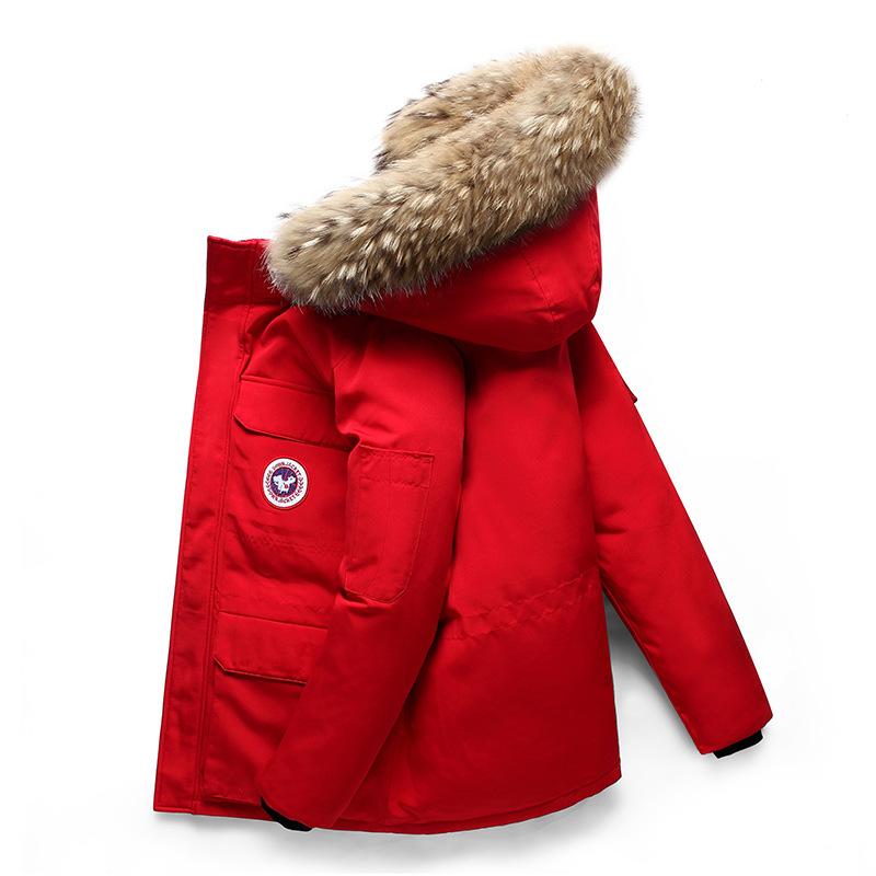 Doudoune Homme Hivernale Épaisse et Chaude avec Capuche Fourrée