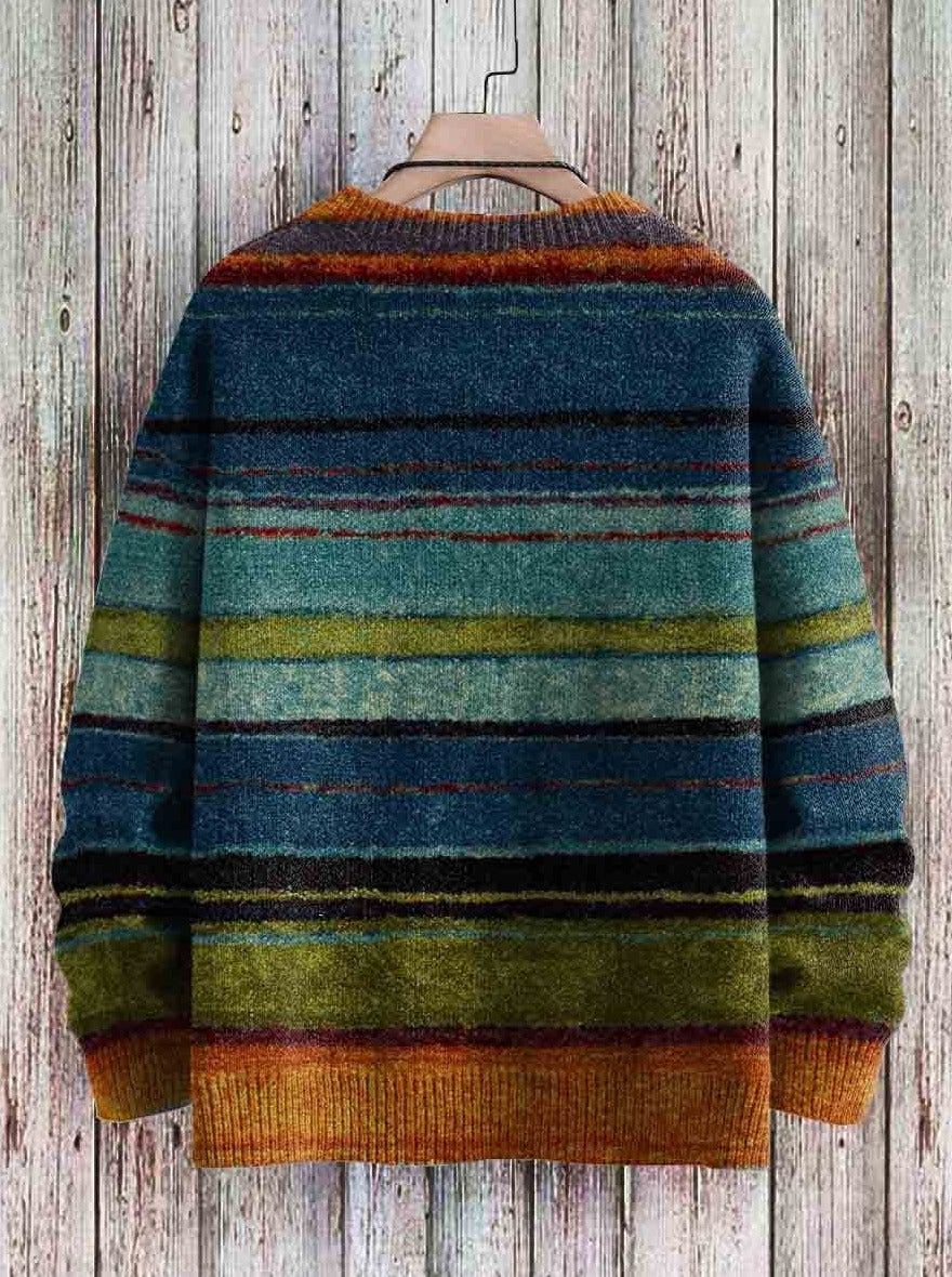 Pull en Laine Coloré à Rayures pour Homme - LuxeStyle
