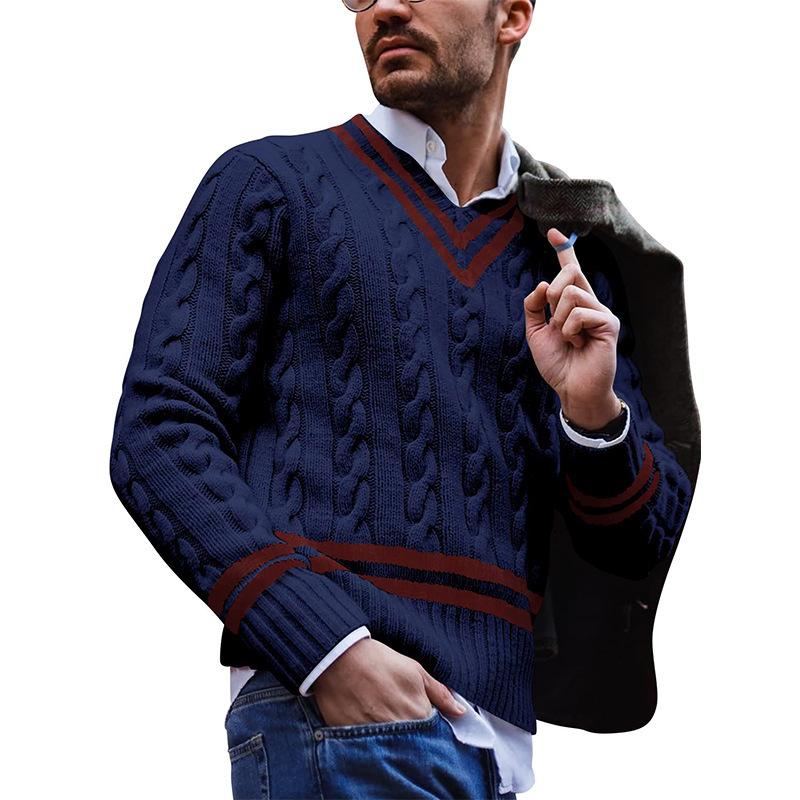 Pull Câblé Homme Classique Pour Tous Les Jours