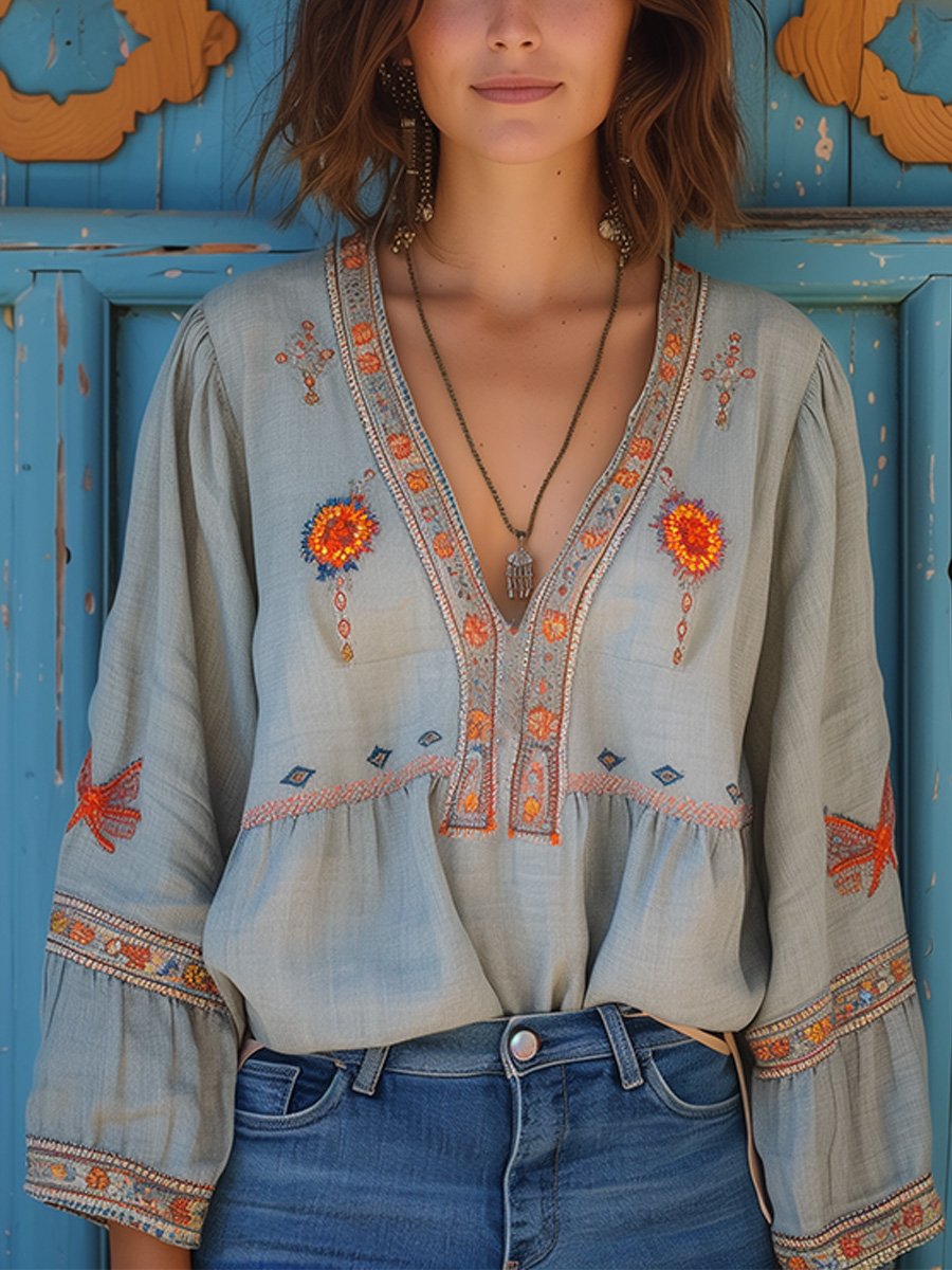 Blouse Femme Chic Été - Dentelle Délicate & Taille Fluide - LuxeStyle