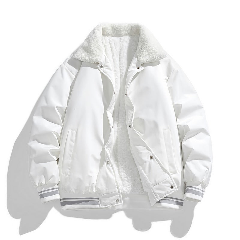 Veste Hiver Homme Col Montant et Coupe Dégagée