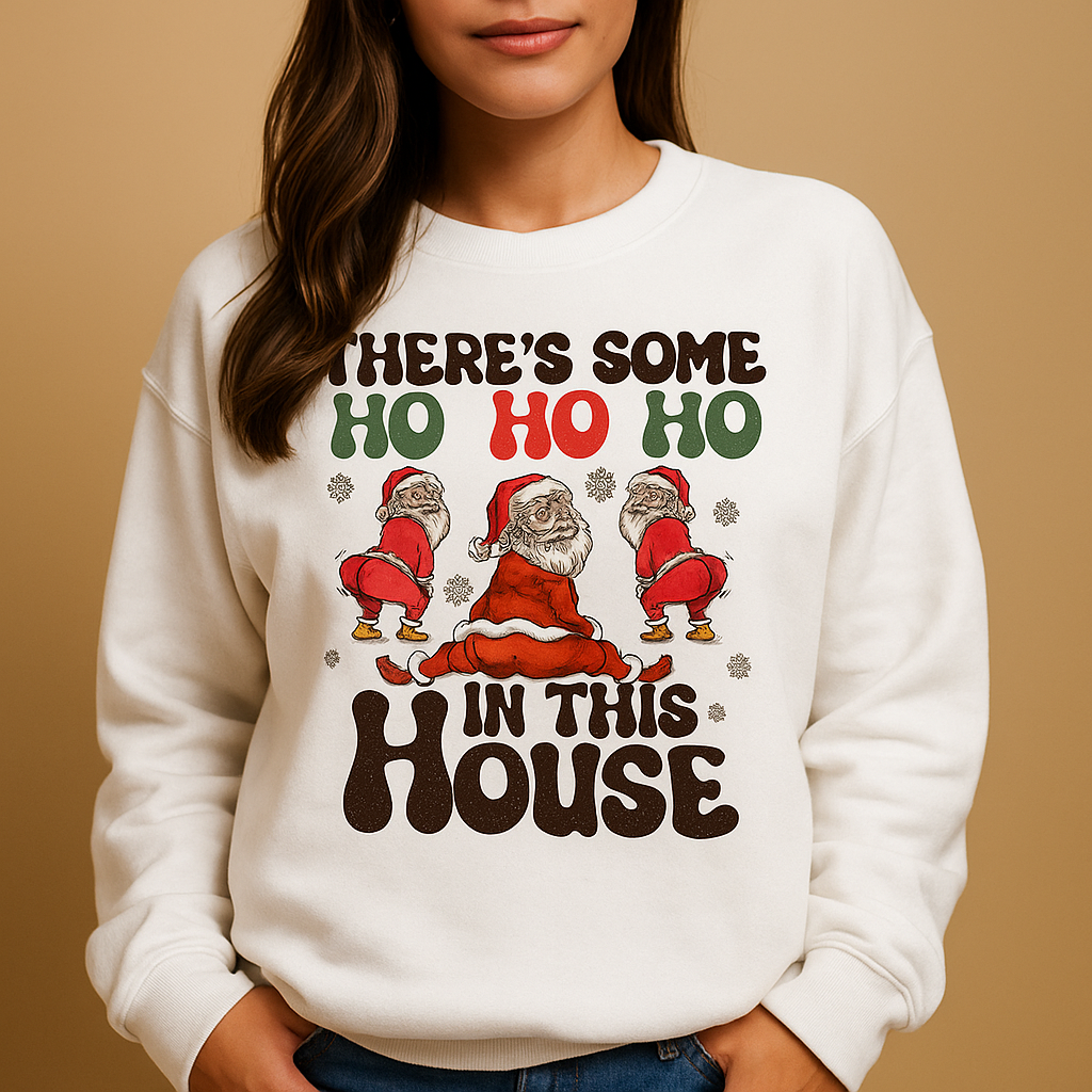 Sweat à manches longues féminin Noël Chat Mignon