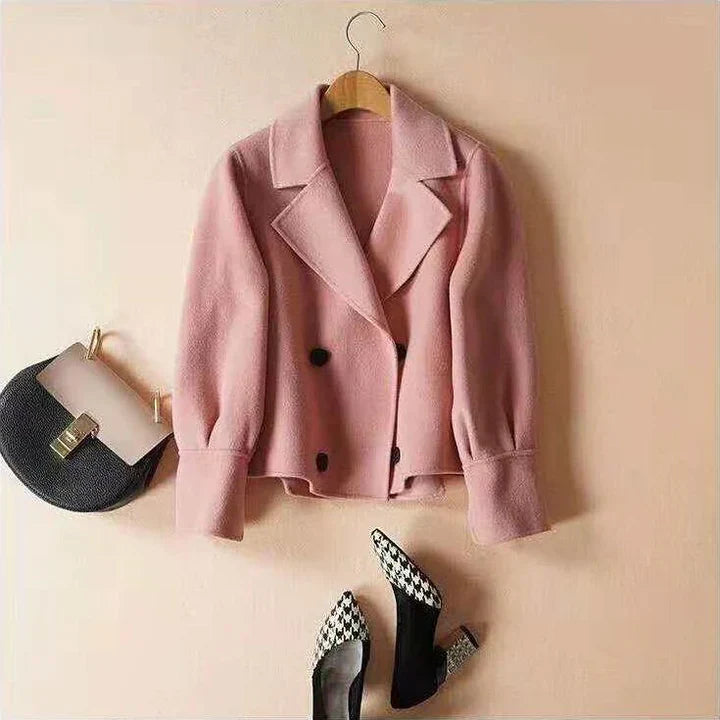 Manteau Femme Élégant Mi-Long pour Saison Intermédiaire