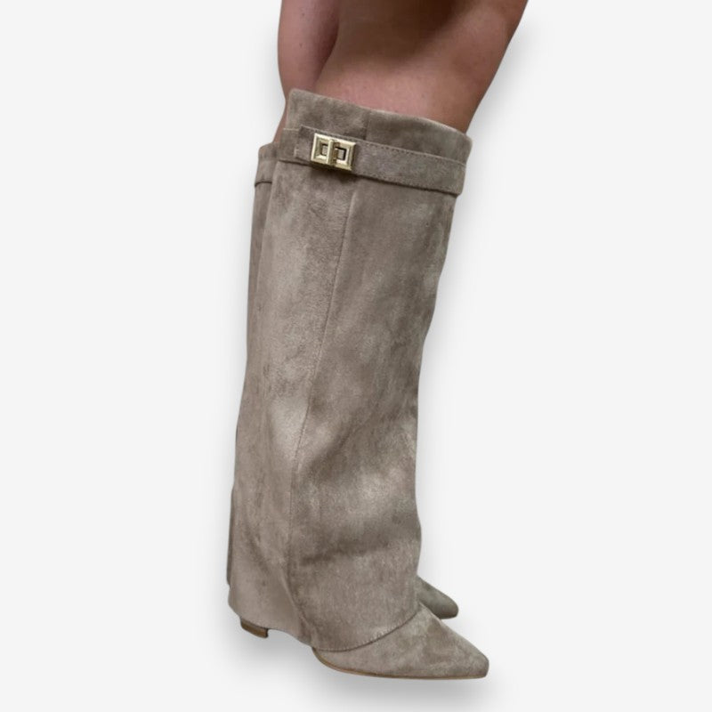 Bottes Femmes Élégantes à Talon Bloc