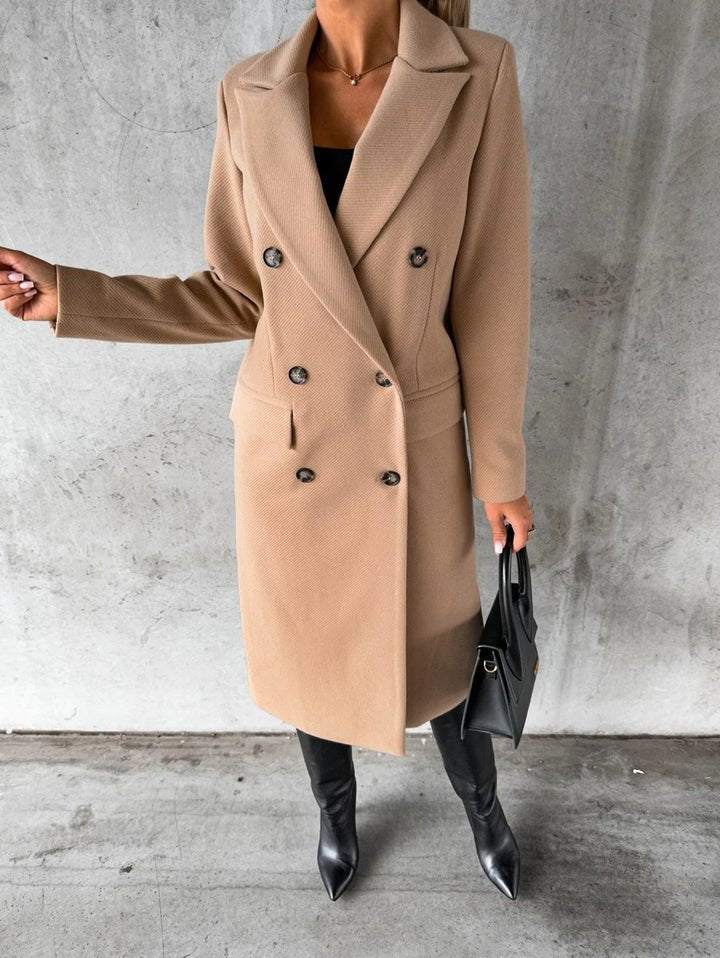 Manteau Femme Long Élégant – Chauffant et Raffiné pour Hiver