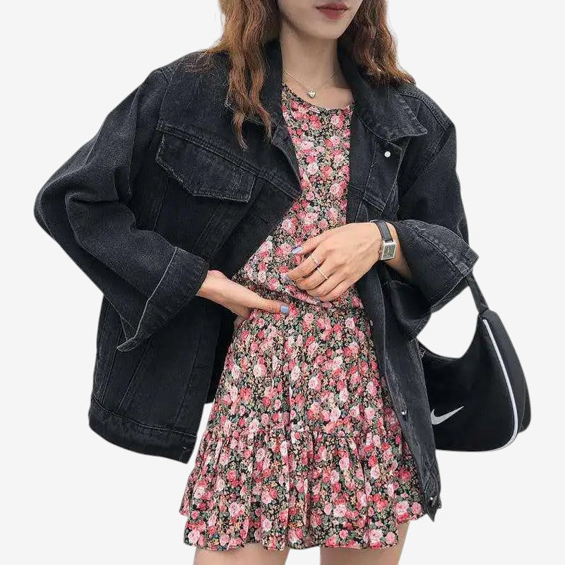 Veste féminine brodée avec manches longues - LuxeStyle