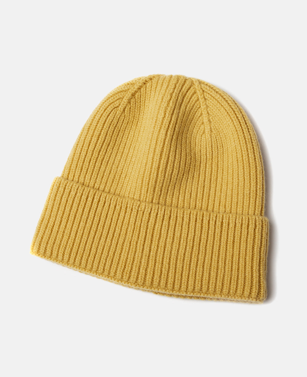 Chapeau en laine jaune vif pour femme ou homme - LuxeStyle