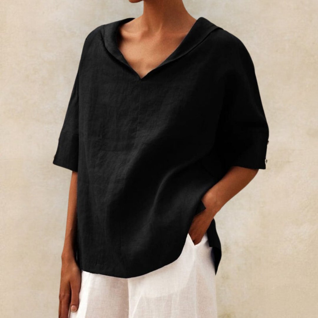 Blouse Femme Élégante en Lin Vert Clair