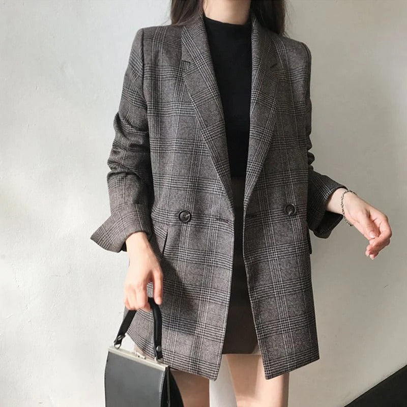 Manteau Femme Mi-Long Col en Fausse Fourrure pour Printemps