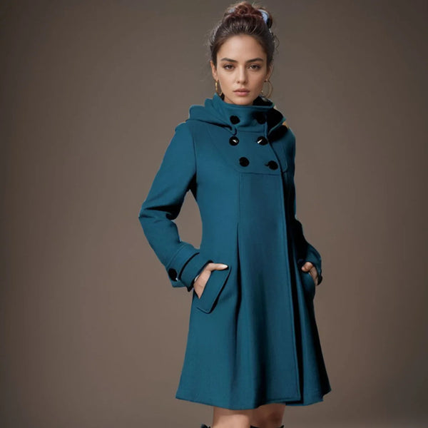 Veste à capuche douce avec poches côtés pratiques