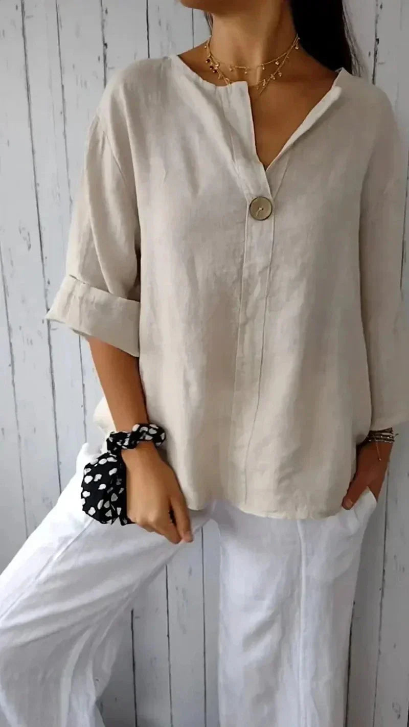 Blouse Féminine Confortable à Fermeture Éclair pour Femme