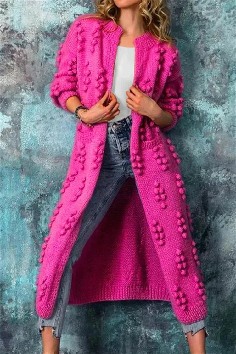 Cardigan Femme Élégant sans Manches avec Imprimé Floral pour Automne