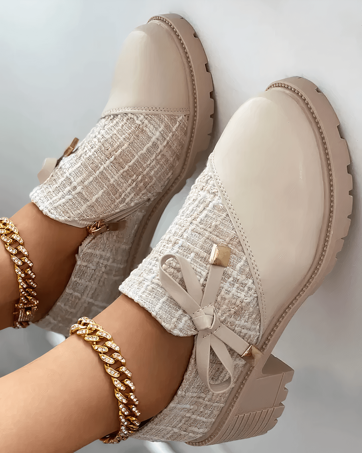 Mocassins Élégants pour Femme - Talon Bloc et Semelle Confortable