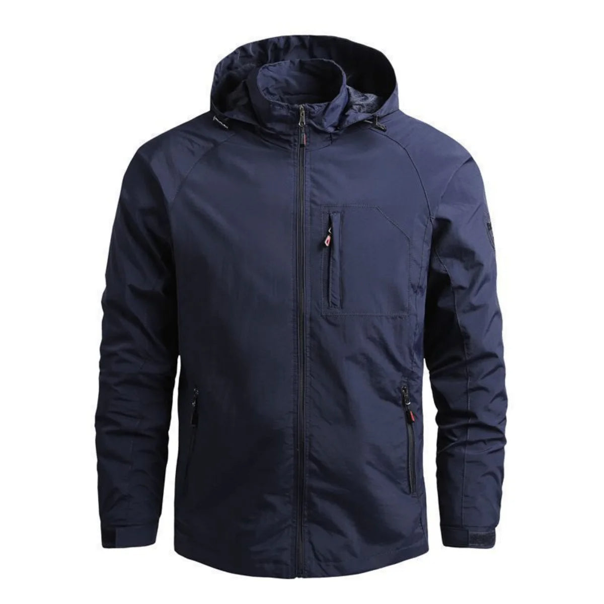 Blouson imperméable homme avec poches serrures