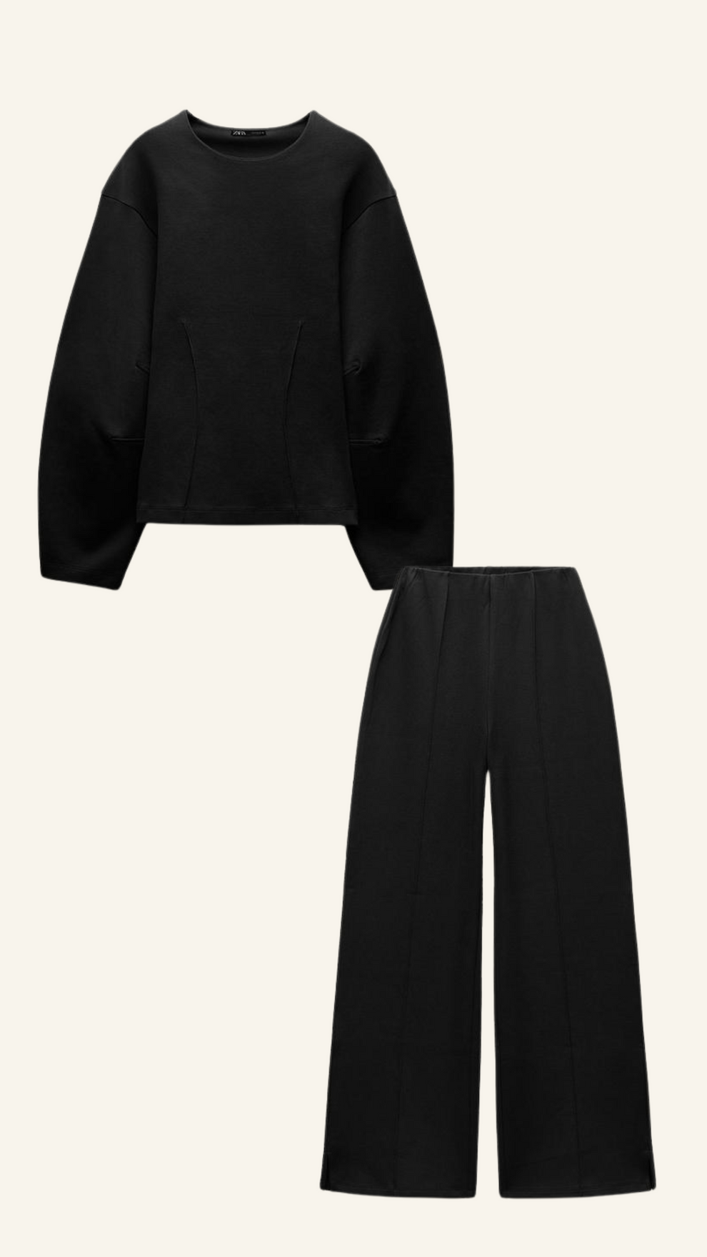 Ensemble Deux Pièces Confort Femme - Haut Large et Pantalon Élégant