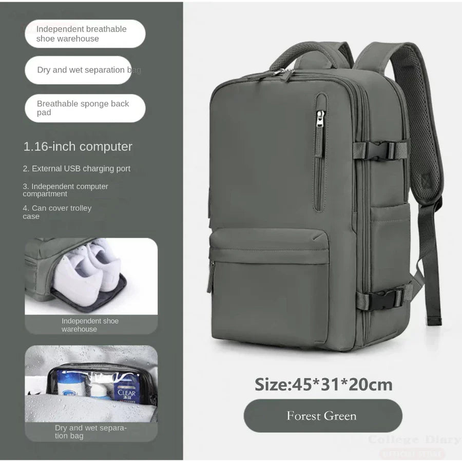 Sac à dos imperméable femme grande capacité