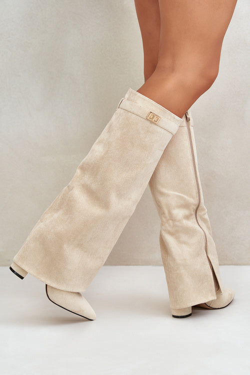 Bottes Femmes Élégantes – Chaussures Suédine Noire Pointues & Raffinées
