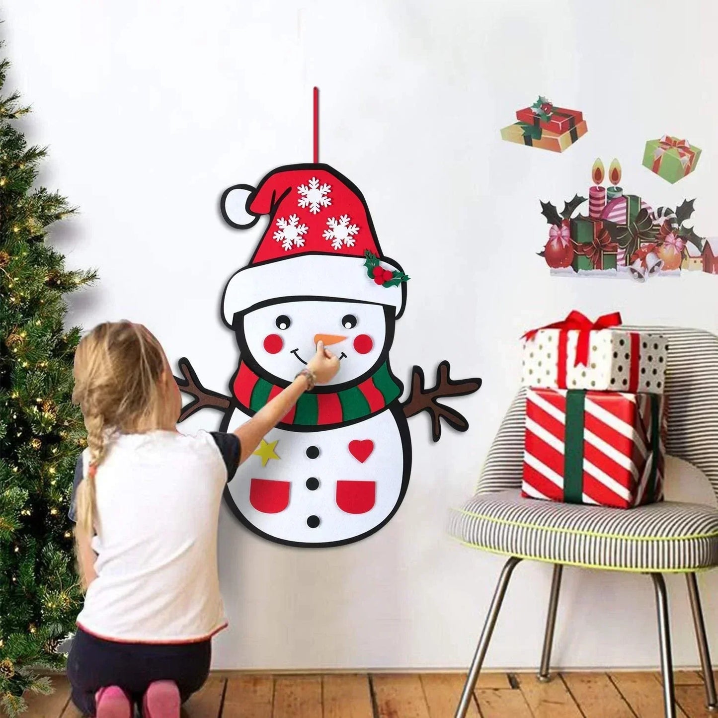 Arbre de Noël en Felt Éducatif
