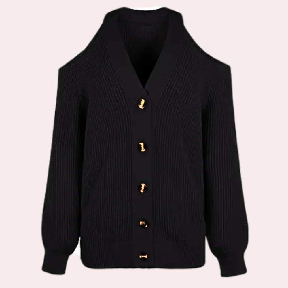 ESTELLA - Pull Classique à Épaules Dégagées pour Femmes