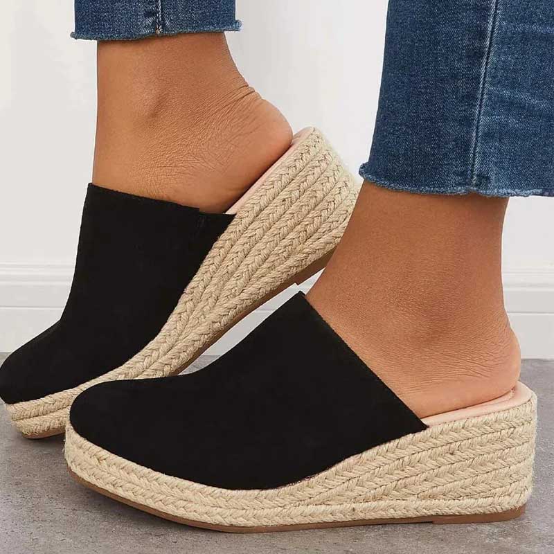 Mules Élégantes Femme – Bleu Marine, Confortable et Tendance