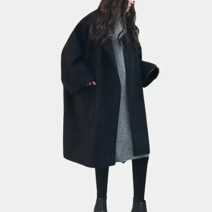 Manteau femme élégant long modèle classique