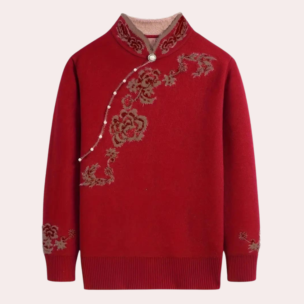EMILIYA - Pull de Style Rétro pour Femme