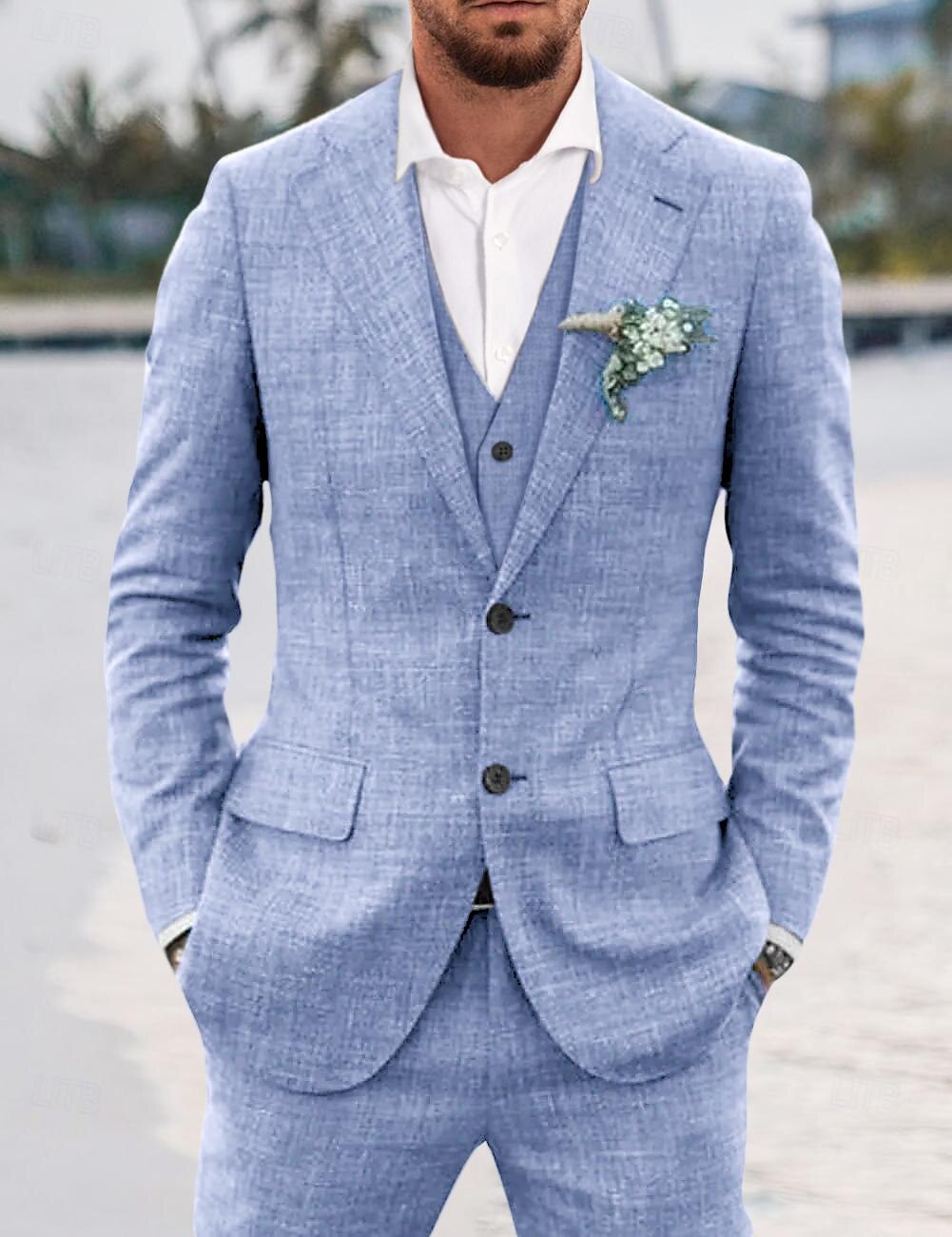 Costume 3 Pièces Élégant Mariage Homme | Stylish