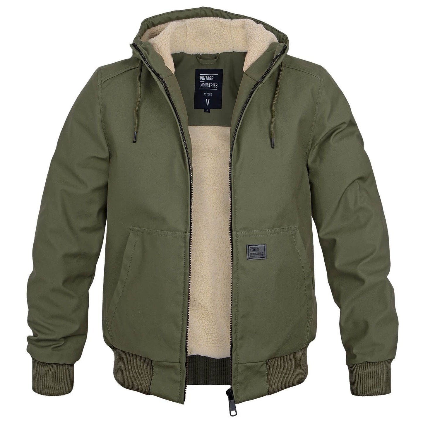 Veste à capuche polaire homme hiver chaud