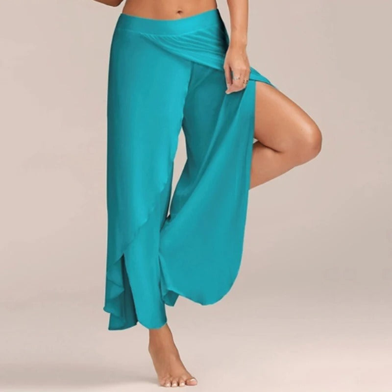 Pantalon de yoga confortable femme large