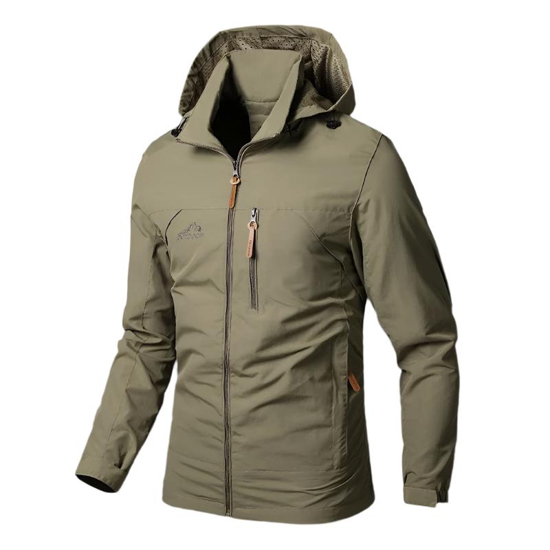 Veste de Randonnée Imperméable avec Poches Cachées pour Homme