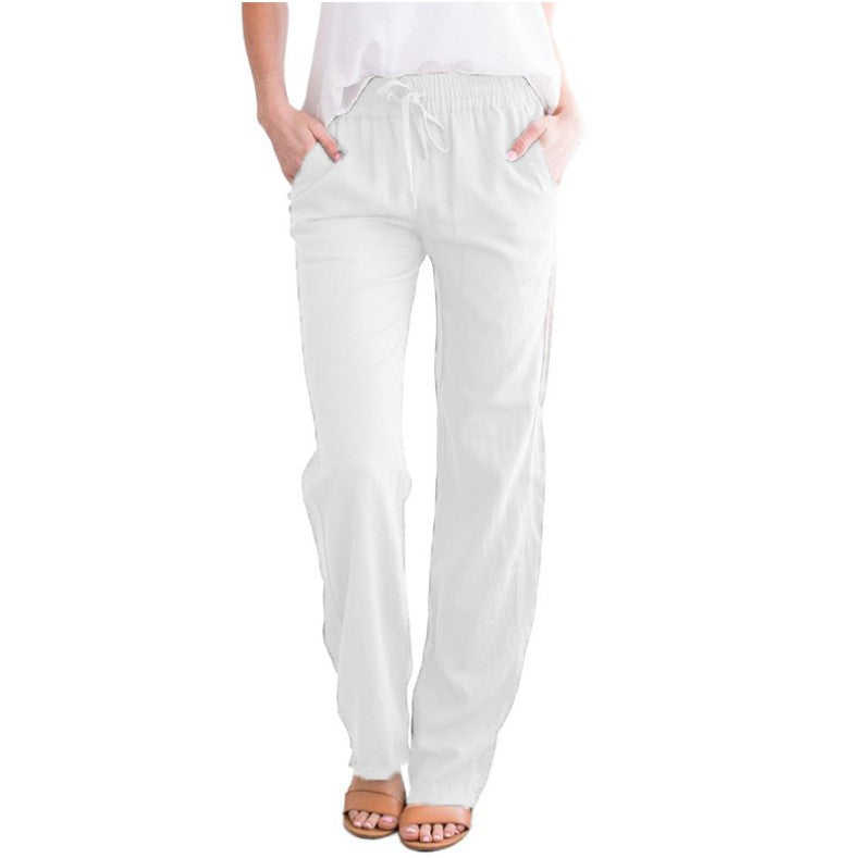 Pantalon femme décontracté et léger pour travail