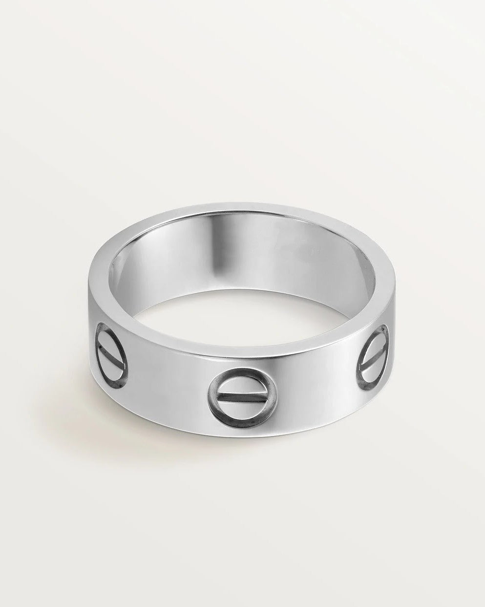 Bague Acier Brillant avec Clous Élégants