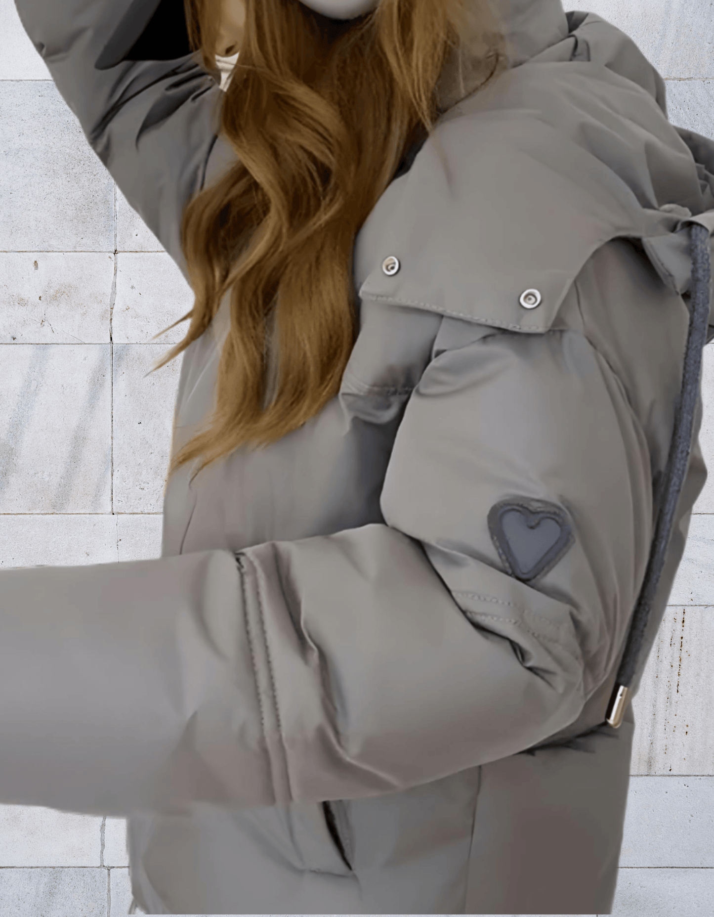 Veste Hiver Femmes Élégante avec Fermeture Éclair et Poches
