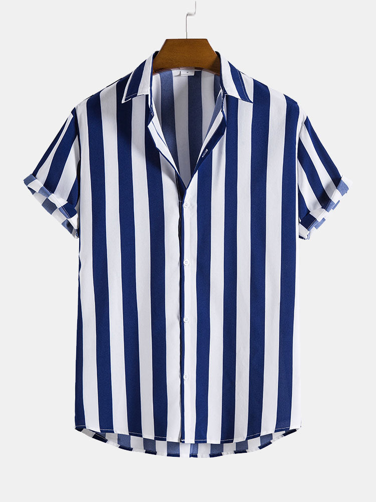 Chemise À Rayures Élégantes Pour Homme