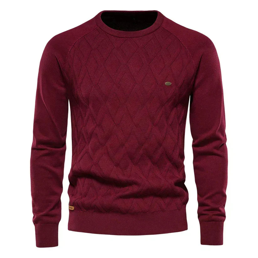 Pull Homme Hiver Tricot Élégant et Confortable