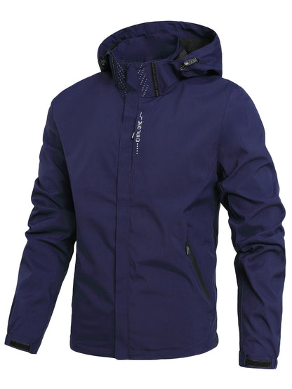 Blouson imperméable marine pour hommes
