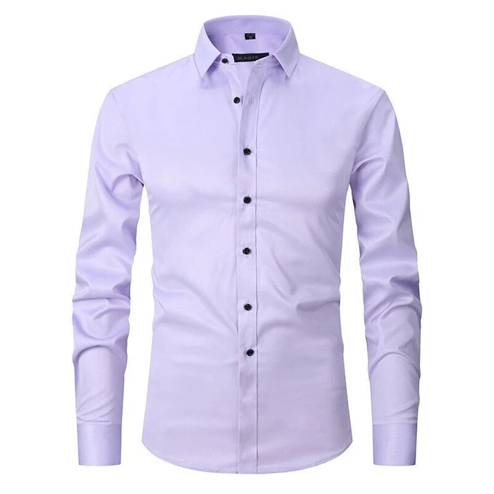 Chemise Homme Stylique à Manches Longues Classique