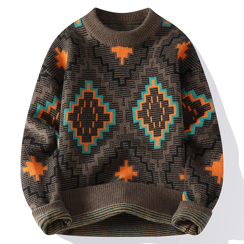 Pull Coloré Géométrique pour Homme et Femme - LuxeStyle