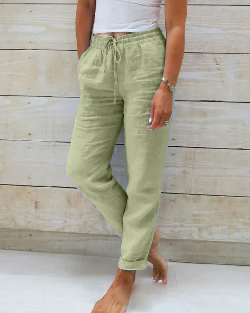 Pantalon Femme Détente Élastique pour Tous les Jours - LuxeStyle