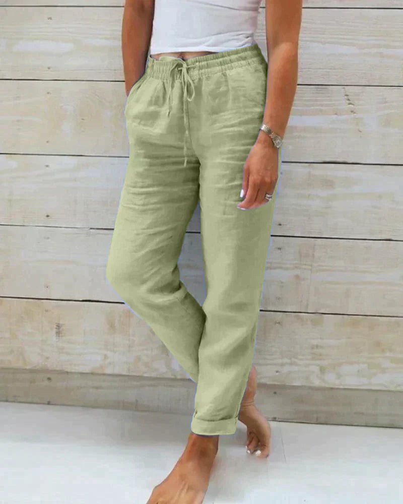 Pantalon Femme Détendu Élégant