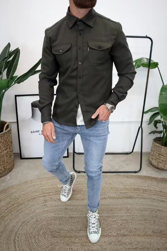 Chemise Homme Détendue Élégante