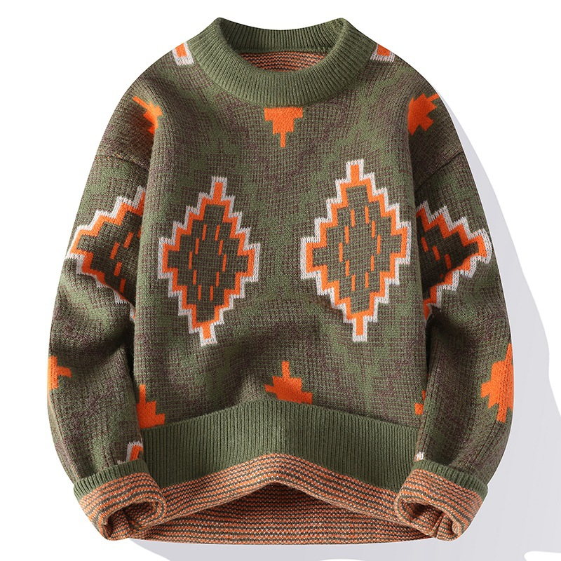 Pull Coloré Géométrique pour Homme et Femme