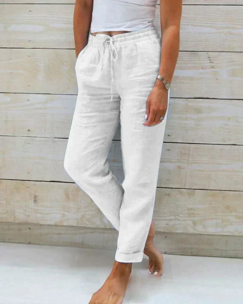 Pantalon Femme Détente Élastique pour Tous les Jours
