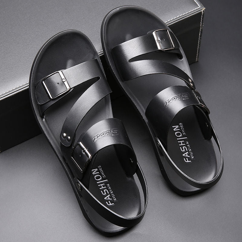 Sandales Homme Cuir Découpé – Chaussures Été Détente