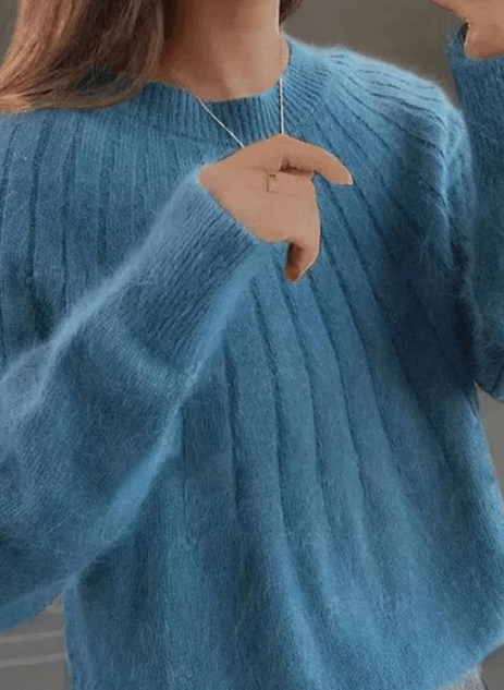 Pull Femme Laine Marine Chaud - LuxeStyle