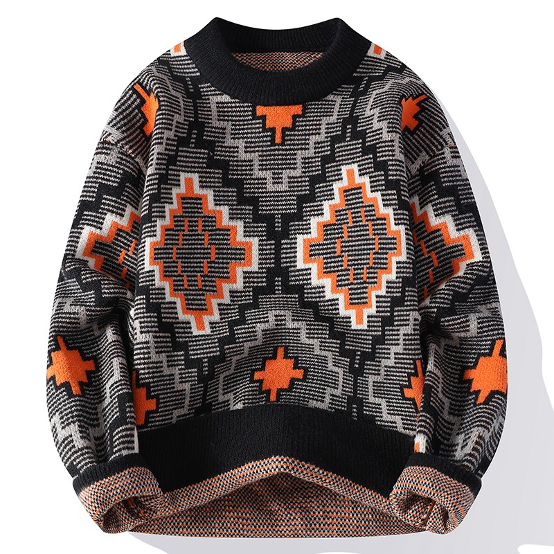 Pull Coloré Géométrique pour Homme et Femme